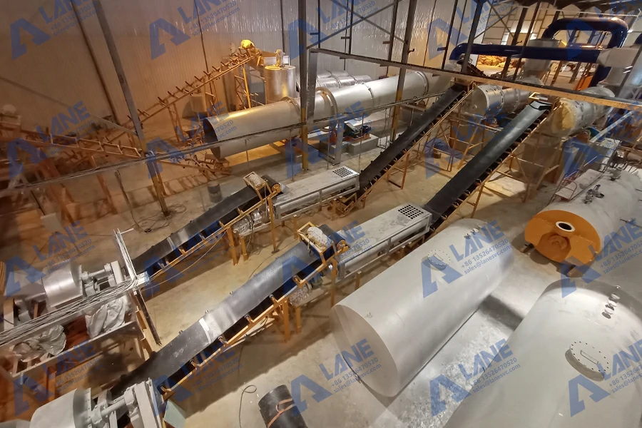Ligne de production de granulation NPK à tambour rotatif