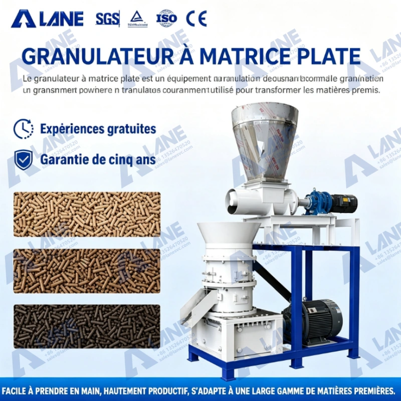 GRANULATEUR À MATRICE PLATE