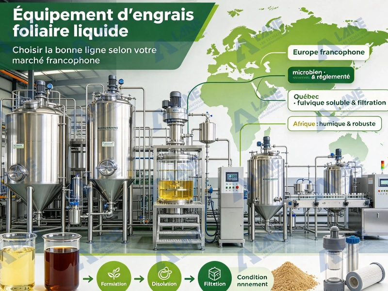 Équipement d’engrais foliaire liquide : comment choisir les machines pour sa production ?