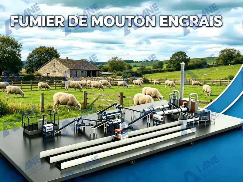 Fumier de mouton engrais, compost de fumier de mouton