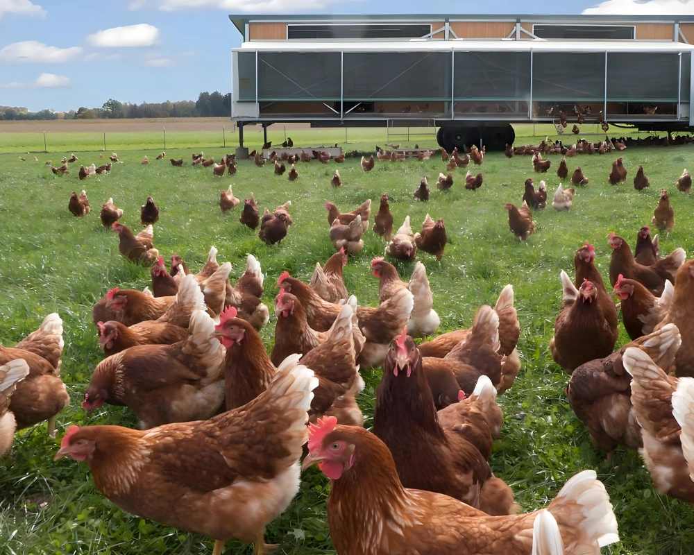 Ligne de traitement du fumier de poulet