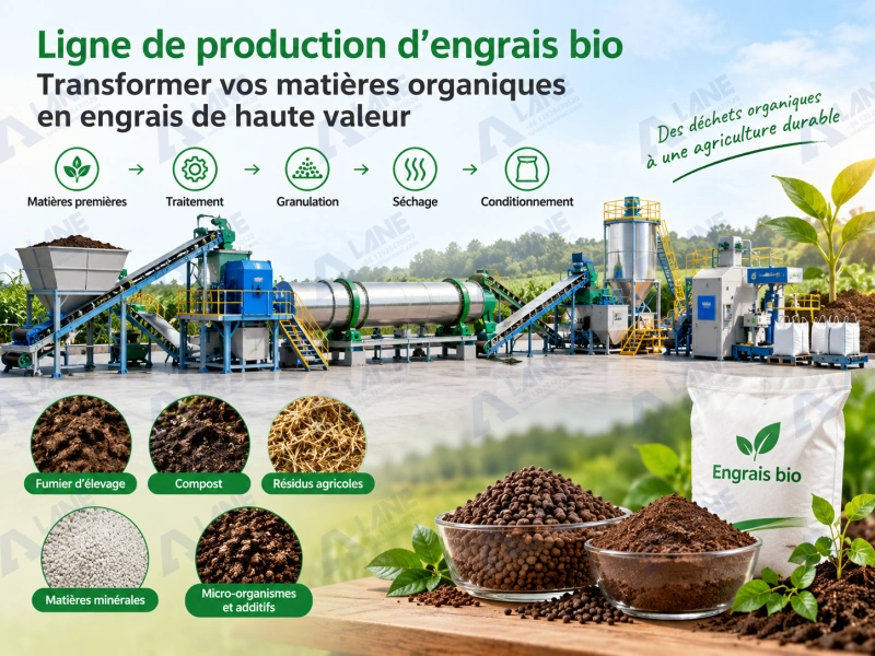Production d’engrais bio : comment choisir une ligne de production adaptée ?