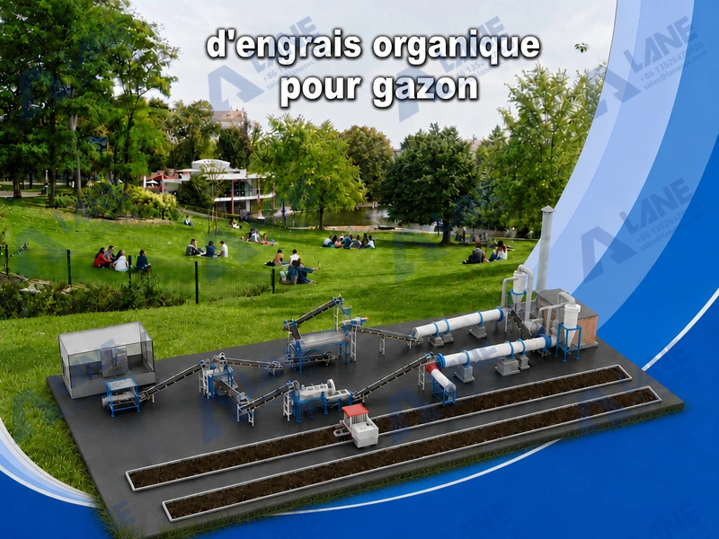 Fabrication d’engrais organique pour gazon : processus, équipements et solution