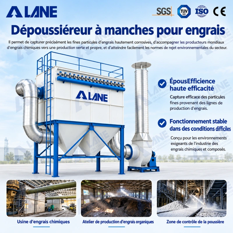 Dépoussiéreur à manches pour engrais