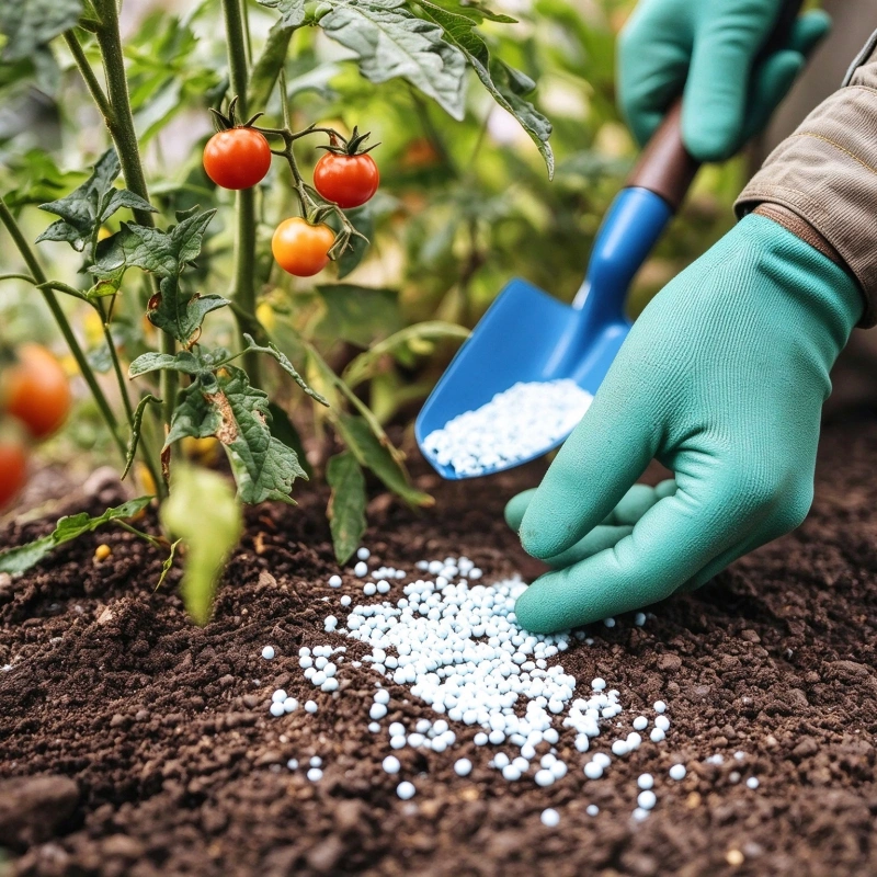 Équipement d'engrais pour tomates