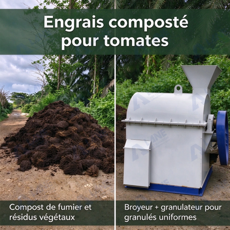 Équipement d'engrais pour tomates