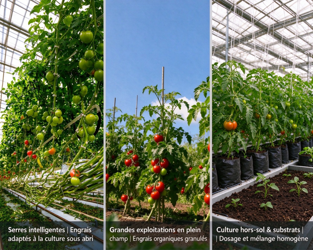 Équipement d'engrais pour tomates