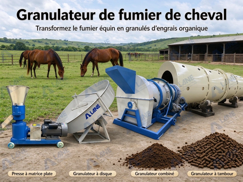 Granulateur de fumier de cheval : transformez un déchet en engrais rentable