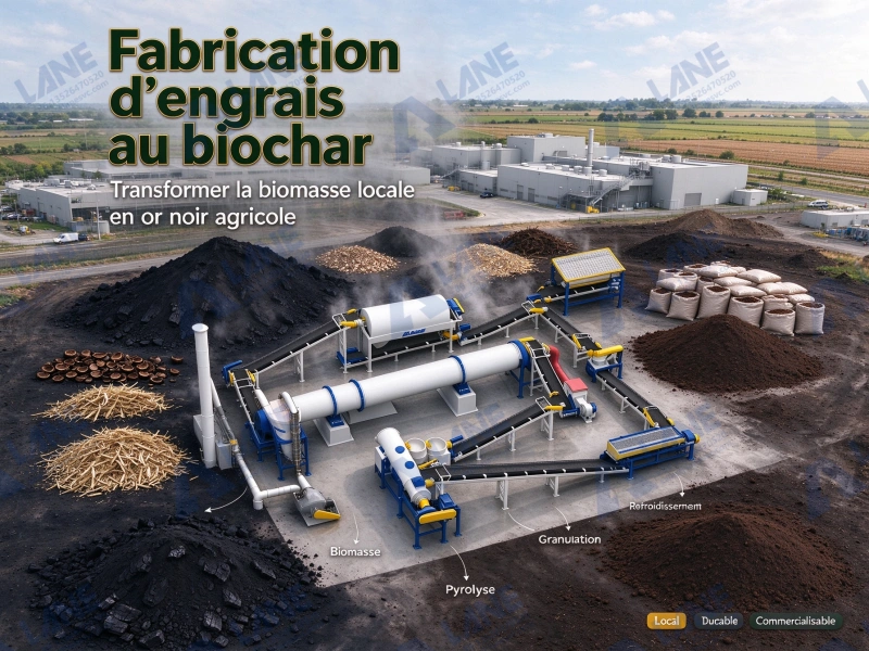 Fabrication d’engrais au biochar : la solution clé en main qui transforme vos déchets en or noir